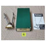 Vtg Bressant Manual Hair Clippers w/ Care Booklet