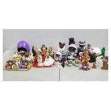 Large Lot of Assorted Painted Ceramic Figurines