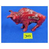 4.5" W Buffalo Gas Cast Iron Bank