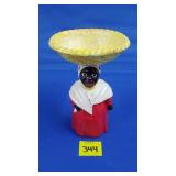 4.5" H Cast Iron Aunt Jemima Trinket Holder