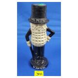 7.25" H Cast Iron Mr. Peanut Bank