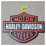 Cast Iron Harley Davidson Plaque