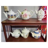 Lot of Assorted Teapots -  Lefton, Platzgraff, etc