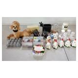Poodle Dog Statue, Black Lamb Planter, S&P Shakers