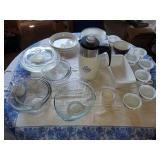 Large Lot of Assorted Corningware, mixing Bowls
