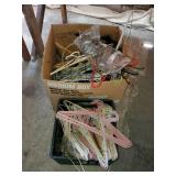 Lot of Assorted Clothes Hangers