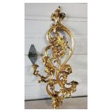 Vintage Dart Hollywood Regency Sconce Wall Plaque