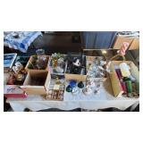 Large Lot of Candlesticks, Shades, Candles, etc