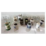 Large Lot of German Beersteins, Snap On Mugs,