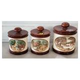 Holland Mold 3 Pieces Canisters Set