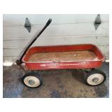 Vintage Radio Astronaut Red Wagon