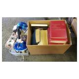 Box Lots of Light Fixture & Books