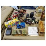 Lot of Diecast Car Banks, Airplane, Monkeys on