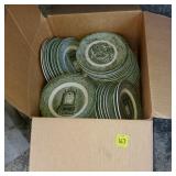 Lot of Vintage Old Curiosity Shop Green Dishware