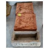 Lot of 2 Locomotive Stone Plaques & Bicentennial