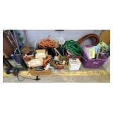 Large Lot of Assorted Tools, ,Hoses, Decor, etc