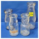 Hazle Milk, Brookfield, Gearharts Bottles Lot