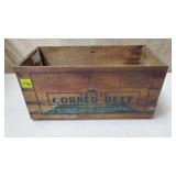 Cooked Corned Beef Wooden Crate