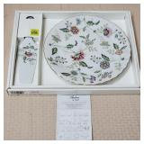 Andrea by Sadek Porcelain Cake Plate & Server Set
