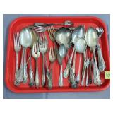 Lot of Vtg Mixed Silverplated Flateware