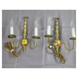 Pair of Brass Wall Sconces