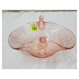 Fenton Dugan Diamon Pink Depression Double