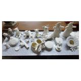 Large Lot of Unpainted & Painted Ceramics
