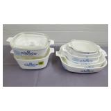 Vtg Blue Cornflower Corningware P-Series