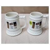 Lot of 2 Vtg Schlitz McCoy USA Beersteins