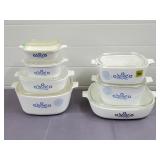 Vtg Corningware Blue Cornflower P-Series Casserole