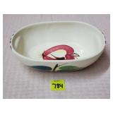 Vintage Purintow Pottery Oval Vegatable Dish
