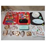 Old Car Glass Tumblers, Alcoholic Stirs, Red Ruby