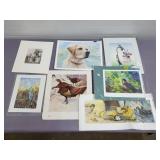 Lot of Animal Signed Animal Prints
