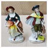 Occupied Japan Man & Woman Figures
