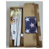 New in Box American Flag Pole Kit w/ Eagle Finial