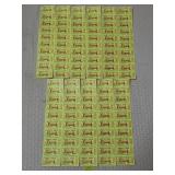 Lot of Vtg Angela Park Food Tickets
