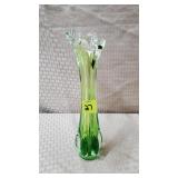 MCM - Green Swung Glass Vase