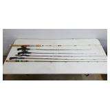 St Croix, Zebco, Garcia Fishing Poles Lot