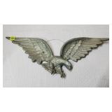 Vintage Gold Painted Cast Metal Flying Eagle