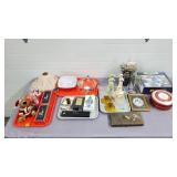 Large Lot of Assorted Collectibles, Amber Glass