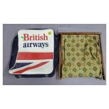 Vtg British Airways Shoulder Bag & Vtg Crafting