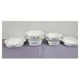 Vtg Corningware Blue Cornflower A-Series