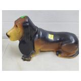 Vintage Plastic Hound Dog Hong Kong Bank