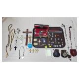 Large Mixed Vtg Catholic Religious Jewelry