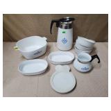 Lot of Assorted Corningware Blue Cornflower