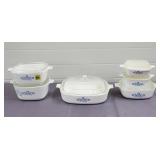 Vtg Corningware Blue Cornflower P-Series Casserole