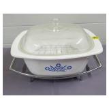 Vtg Corningware Blue Cornflower P-34-B Dutch