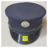 Navy Blue Firefighter Dept. Uniform Dress Cap