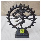 Vtg Brass Indian Shiva Nataraja Statue