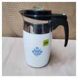 Vtg Corningware Blue Cornflower 6 Cup Perculator